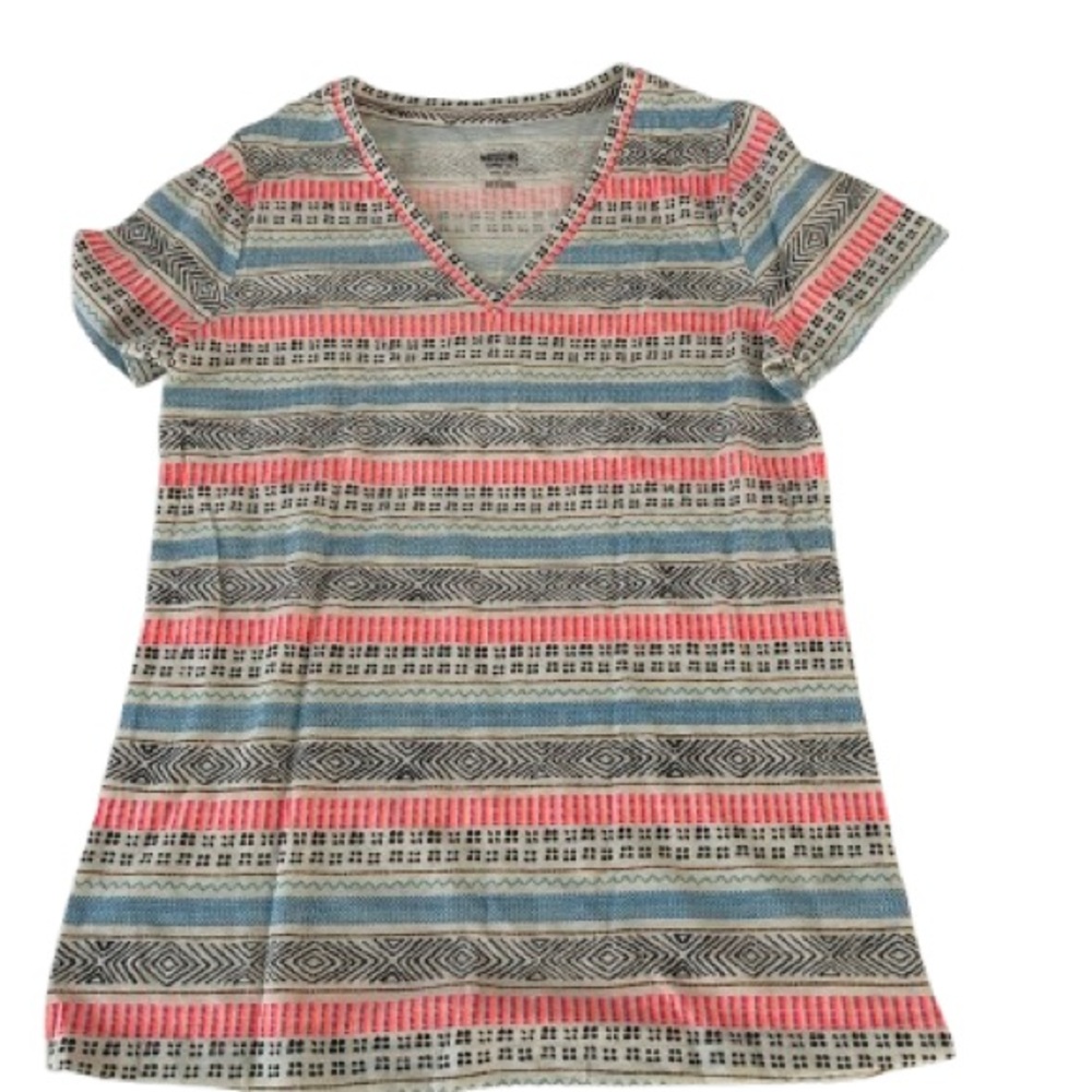 Mossimo Supply Co Pink Fitted Short Sleeve T-Shirt
